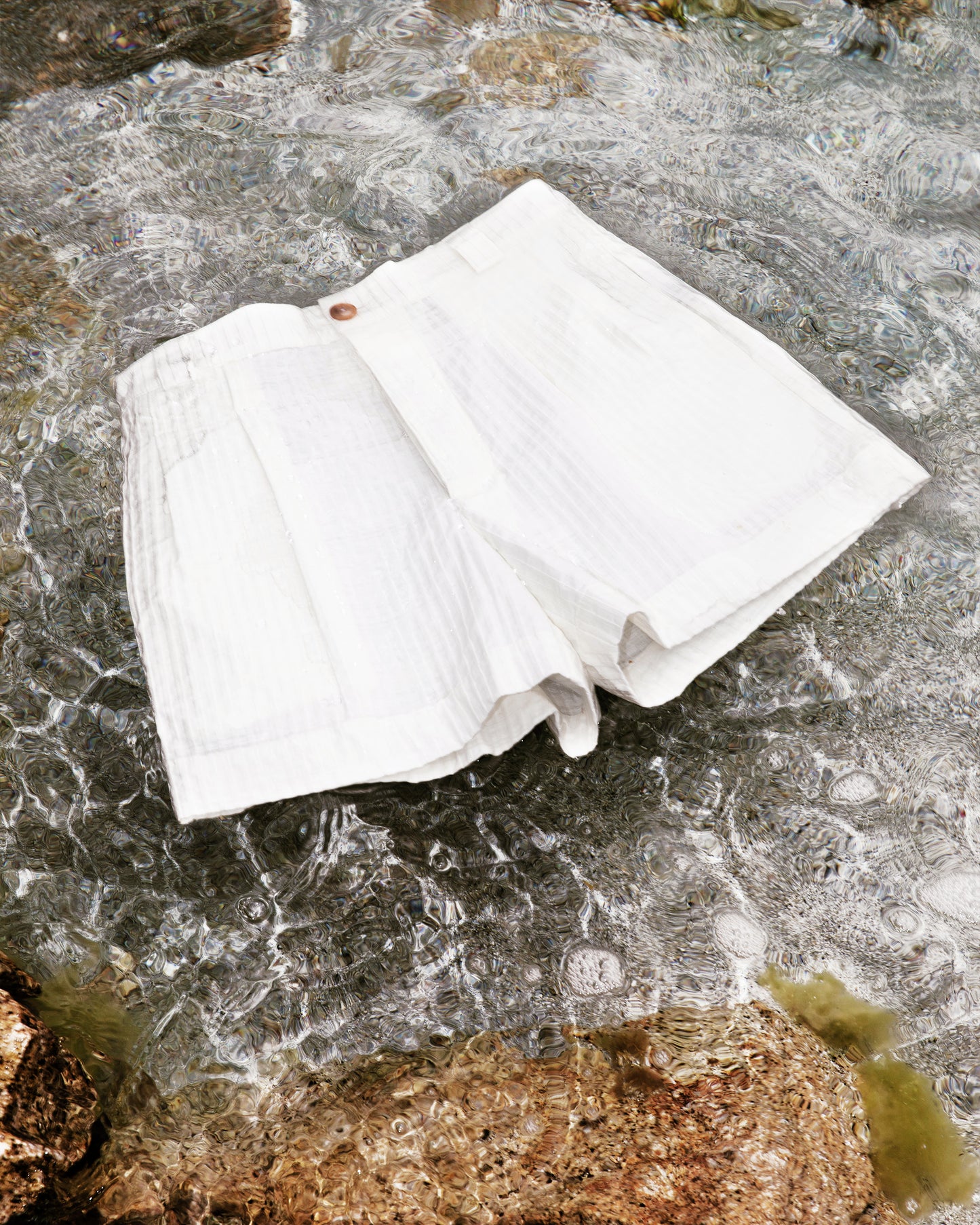 Shorts de luxe pour homme Erevan, taille mi haute, coupe ample à pinces, coton plissé, fabriqué en france